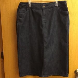 Dark Denim Jean Skirt